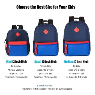 Foto 5 | Foto 5 | Mochila HawLander Little Kids 16 L Azul Marino para Niños - Venta Internacional