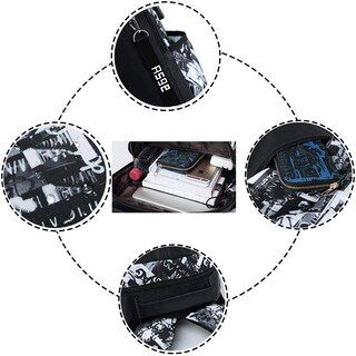 Foto 4 | Foto 4 | Mochila Escolar Asge Bolsa Grande de Nailon - Venta Internacional