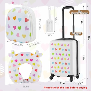 Foto 2 | Foto 2 | Set De Equipaje Sanwuta Heart De 4 Piezas Para Niñas - Venta Internacional