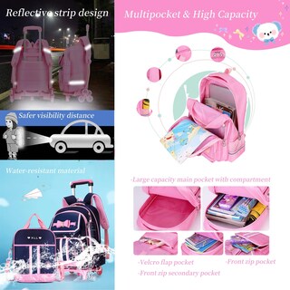 Foto 4 | Foto 4 | Mochila con Ruedas Mitowermi para Niñas - Venta Internacional
