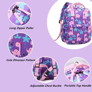 Foto 2 | Foto 2 | Mochila Escolar con Diseño de Dinosaurio y Unicornio para Niños - Venta Internacional