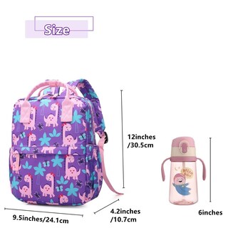 Foto 3 | Foto 3 | Mochila Escolar con Diseño de Dinosaurio y Unicornio para Niños - Venta Internacional