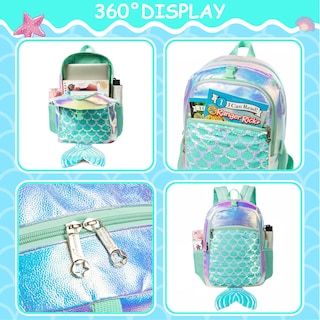 Foto 3 | Foto 3 | Mochila Meetbelify Mermaid Magic Sein con Lonchera para Niñas - Venta Internacional