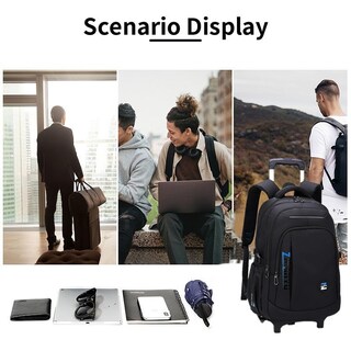 Foto 2 | Foto 2 | Mochila con Ruedas Vidoscla Negra - Venta Internacional