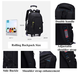 Foto 4 | Foto 4 | Mochila con Ruedas Vidoscla Negra - Venta Internacional