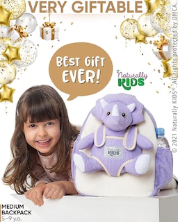 Foto 2 | Foto 2 | Mochila Naturally Kids Medium Dinosaurio Púrpura Triceratops - Venta Internacional