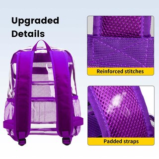 Foto 4 | Foto 4 | Mochila Vorspack de Pvc Transparente Color Morado - Venta Internacional