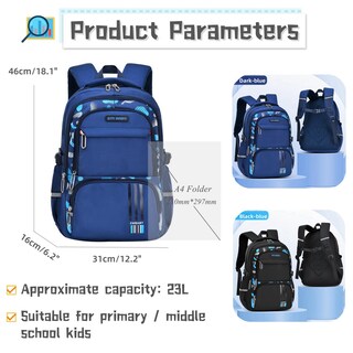 Foto 3 | Foto 3 | Mochila Bansusu Camo Azul para Niños - Venta Internacional