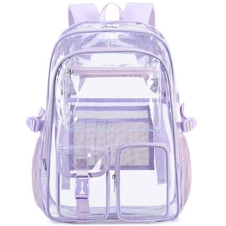 Foto 2 | Foto 2 | Mochila Abshoo Grande Transparente Morada en Edad Escolar - Venta Internacional