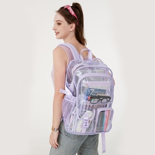 Foto 6 | Foto 6 | Mochila Abshoo Grande Transparente Morada en Edad Escolar - Venta Internacional