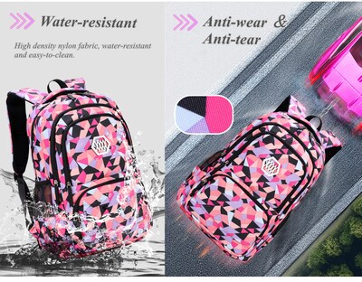 Foto 5 | Foto 5 | Mochila Bansusu de Nailon Morado con Estampado Geométrico - Venta Internacional