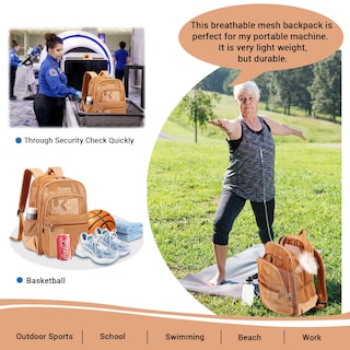 Foto 7 | Foto 7 | Mochila Moonbaby de Malla Resistente y Transparente para la Escuela - Venta Internacional