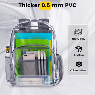 Foto 3 | Foto 3 | Mochila Vorspack de Pvc Transparente Gris  - Venta Internacional