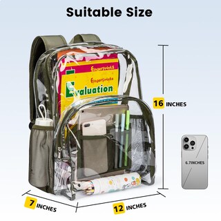 Foto 2 | Foto 2 | Mochila Vorspack Pvc Transparente Verde - Venta Internacional