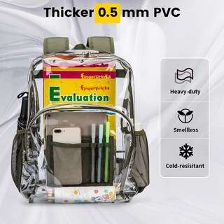 Foto 3 | Foto 3 | Mochila Vorspack Pvc Transparente Verde - Venta Internacional