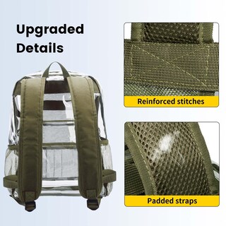 Foto 4 | Foto 4 | Mochila Vorspack Pvc Transparente Verde - Venta Internacional