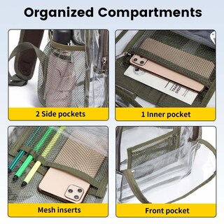 Foto 5 | Foto 5 | Mochila Vorspack Pvc Transparente Verde - Venta Internacional