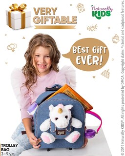 Foto 2 | Foto 2 | Mochila Enrollable Naturally Kids Unicorn Para Niñas - Venta Internacional