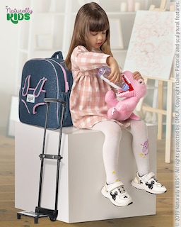 Foto 3 | Foto 3 | Mochila Rolling Backpack Naturally Kids con Forma de Dinosaurio para Niños - Venta Internacional