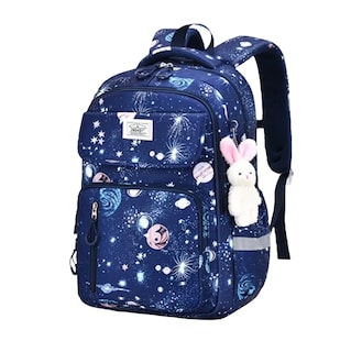 Foto 1 | Foto 1 | Mochila de Escuela Primaria para Niños Y Niñas Impermeable Azul Marino
