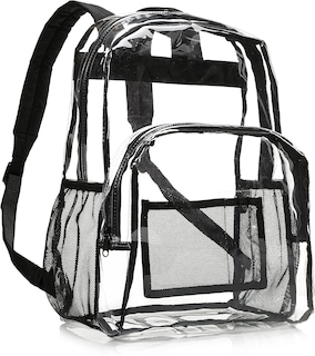 Foto 1 | Foto 1 | Mochila Amazon Basics Transparent School Resistente Al Agua - Venta Internacional.