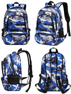 Foto 7 | Foto 7 | Mochila Bluefairy Boys con Lonchera Camo Blue Regreso a Clases para Niños - Venta Internacional