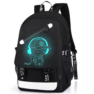Foto 1 | Foto 1 | Mochila Escolar Glow Anime con Bolsa Antirrobo para Portátil para Niños - Venta Internacional