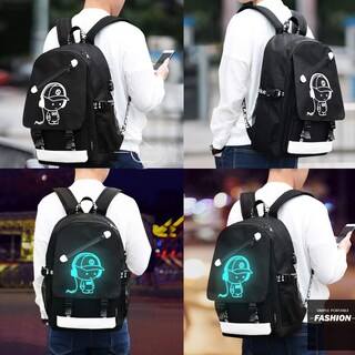 Foto 7 | Foto 7 | Mochila Escolar Glow Anime con Bolsa Antirrobo para Portátil para Niños - Venta Internacional