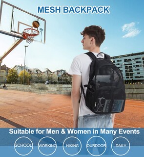 Foto 7 | Foto 7 | Mochila Busiuw Heavy Duty Mesh con Compartimento para Portátil - Venta Internacional
