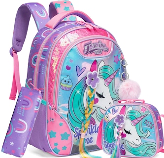 Foto 1 | Foto 1 | Mochila Meetbelify Unicorn con Lonchera para Niñas - Venta Internacional