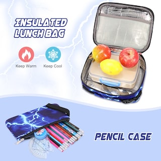 Foto 4 | Foto 4 | Mochila Escolar Galaxy Space con Set de Lonchera y Estuche - Venta Internacional