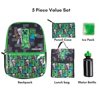 Foto 2 | Foto 2 | Set de Mochila Ralme Minecraft con Lonchera para Niños y Niñas - Venta Internacional