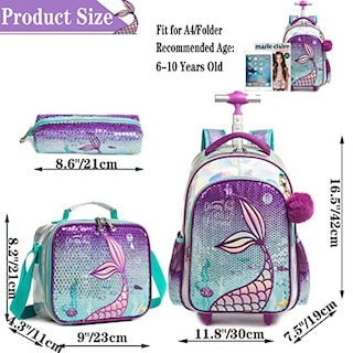 Foto 2 | Foto 2 | Mochila con Ruedas Meetbelify Mermaid - Venta Internacional