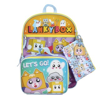 Foto 2 | Foto 2 | Juego De Mochilas Y Loncheras Lankybox De 5 Piezas Con Licencia Oficial - Venta Internacional.