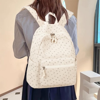 Foto 6 | Foto 6 | Mochila Bluboon con Estampado Floral de Pana - Venta Internacional