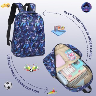 Foto 7 | Foto 7 | Mochila Escolar Ledaou con Lonchera para Niño-Venta Internacional