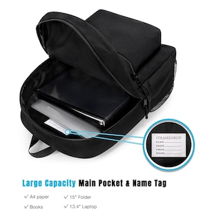 Foto 3 | Foto 3 | Mochila Steamedbun Negra-Venta Internacional