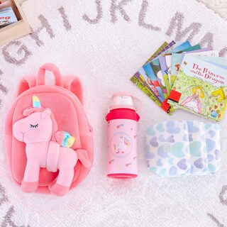 Foto 7 | Foto 7 | Mochila Lazada de Peluche con Unicornio Rosa para Niña - Venta Internacional