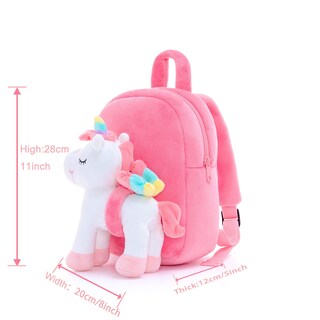 Foto 2 | Foto 2 | Mochila Lazada de Peluche con Unicornio Rosa para Niña - Venta Internacional
