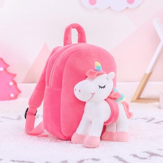 Foto 3 | Foto 3 | Mochila Lazada de Peluche con Unicornio Rosa para Niña - Venta Internacional