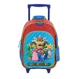 Foto 1 | Foto 1 | Mochila Mediana Chenson Ruedas Niño Escolar Llantas Kinder Mario Bros Squat Mb66371-r Carro De Fabrica
