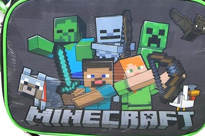 Foto 4 | Foto 4 | Mochila Minecraft Creeper Kids De 40 Cm Con Bolsa De Almuerzo - Venta Internacional.