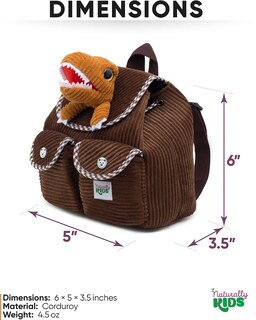 Foto 2 | Foto 2 | Minimochila Naturally Kids con Diseño de Dinosaurio para Niños de 2 a 5 Años - Venta Internacional