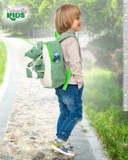 Foto 7 | Foto 7 | Mochila Naturally Kids Green Dinosaur Triceratops - Venta Internacional