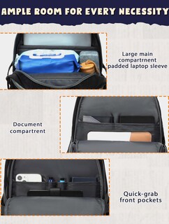 Foto 5 | Foto 5 | Mochila Bluefairy Para Portátil De Viaje De 18 Pulgadas, Impermeable, Negra - Venta Internacional.