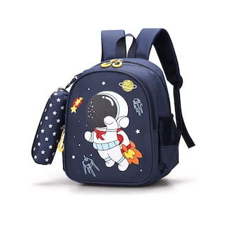 Foto 3 | Foto 3 | Mochila Impermeable Diseño En Tela De Nailon, Astronauta Azul Marino