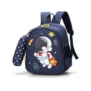 Foto 3 | Foto 3 | Mochila Impermeable Diseño En Tela De Nailon, Astronauta Azul Marino