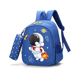 Foto 2 | Foto 2 | Mochila Impermeable Diseño Astronauta En Tela De Nailon, Azul