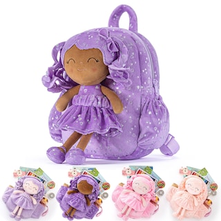Foto 1 | Foto 1 | Mochila Gloveleya Morada 28 cm de Felpa con Muñeca - Venta Internacional