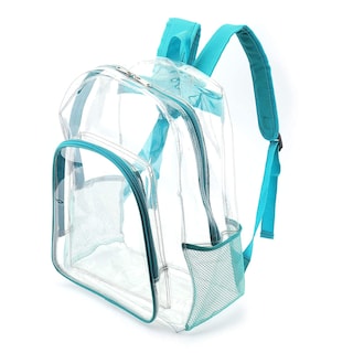 Foto 7 | Foto 7 | Mochila Jomparo Heavy Duty, Transparente, Para Escuela, Color Turquesa - Venta Internacional.